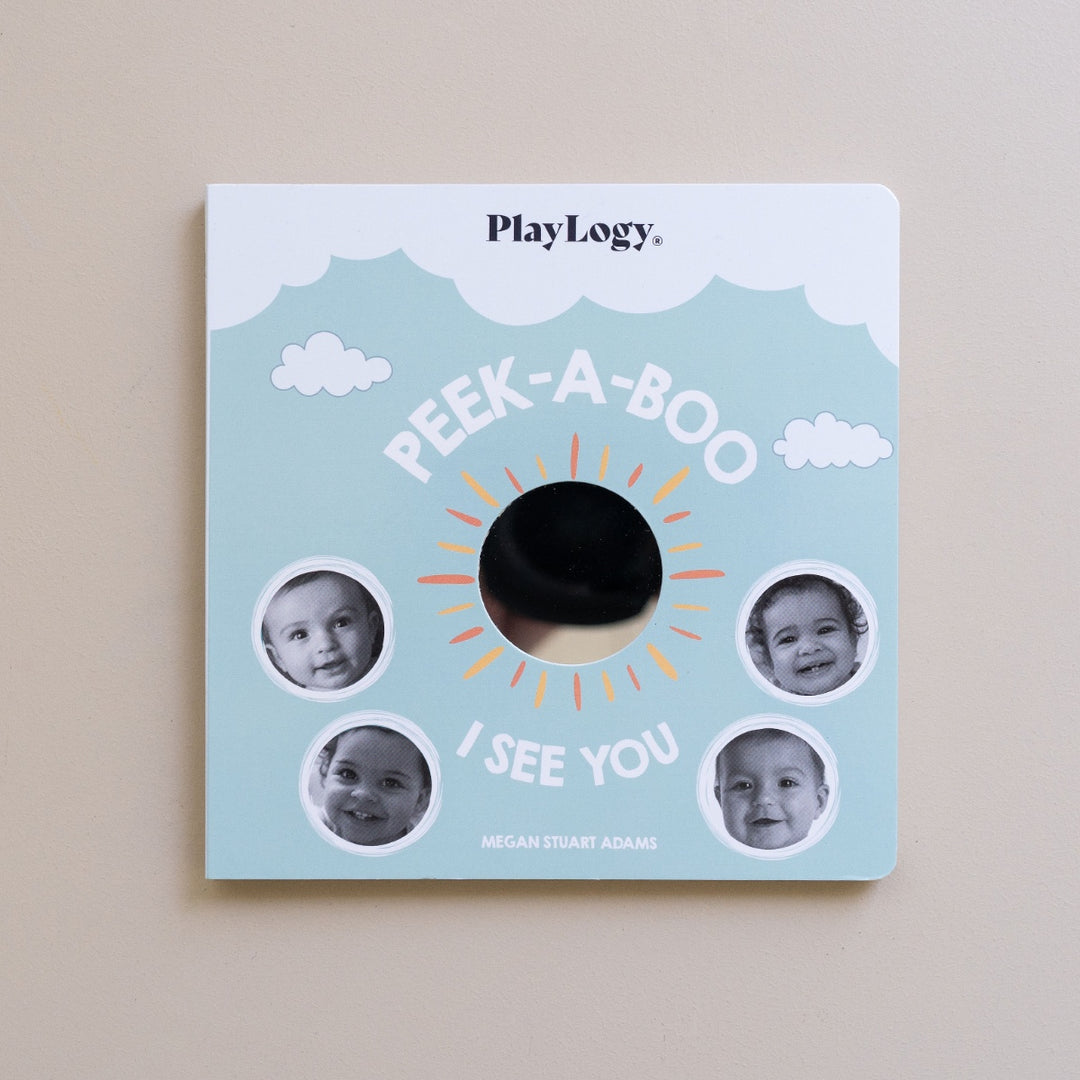 Peekaboo book for newborn brain development