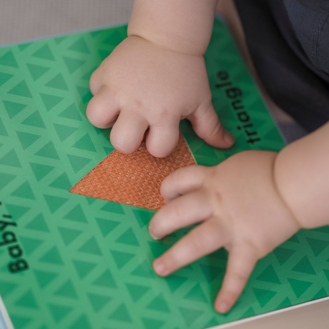 Sensory Shapes book for babies and toddlers.